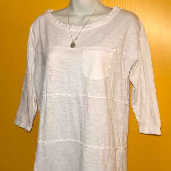 💗 Mod-O-Doc women's 3/4 Sleeve White Shirt Size S - Picture 4 of 8
